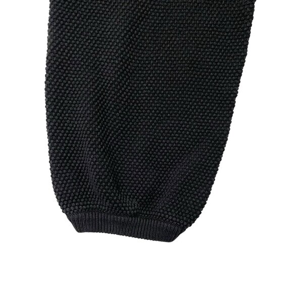 Free People Knit Balloon Pull On Jogger Sweater Pants Navy Black size Medium - Picture 3 of 7